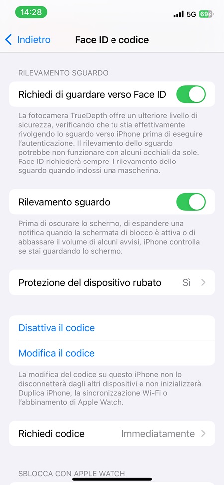 Sicurezza aggiuntiva
